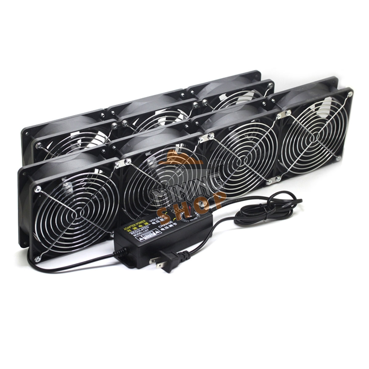 120mm (4000 rpm) professional cooling fans for 8 GPU Mining rigs - 120mm 4000 rpm professional cooling fans for 8 gpu mining rigs @ 5 - Mining Shop