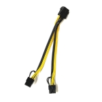 CPU 8 Pin to Dual PCI-E 8 Pin - 2 x (6+2) Power Splitter Cable for PCIE (PCI Express) - cpu 8 pin to dual pci e 8 pin   2 x 62 power splitter cable for pcie pci express - 1    - Mining Shop